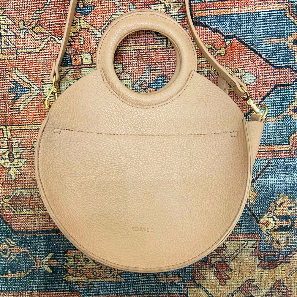 Remi & Reid Pink Round Handle Crossbody Bag